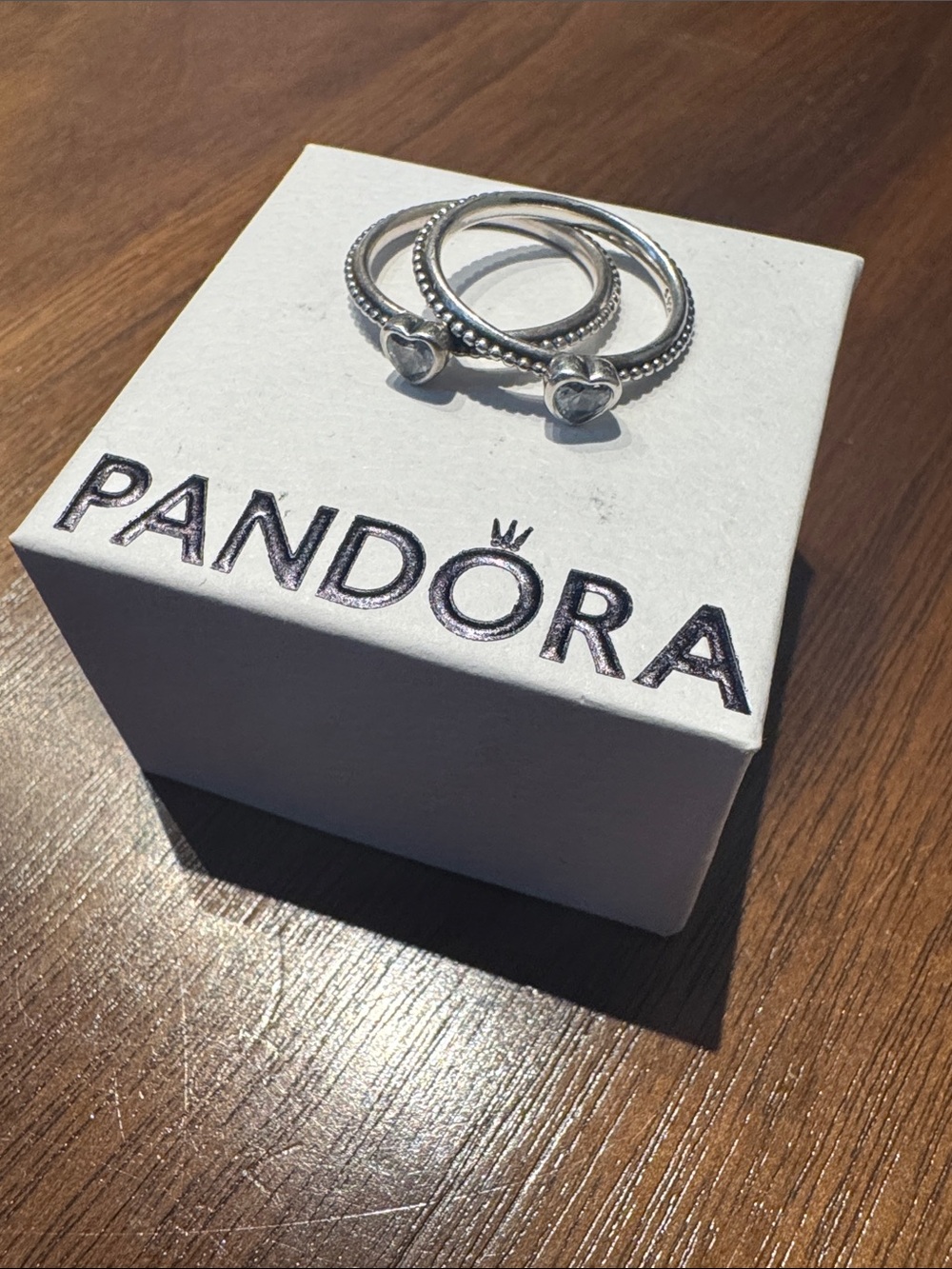 Heart Beaded Pandora Ring